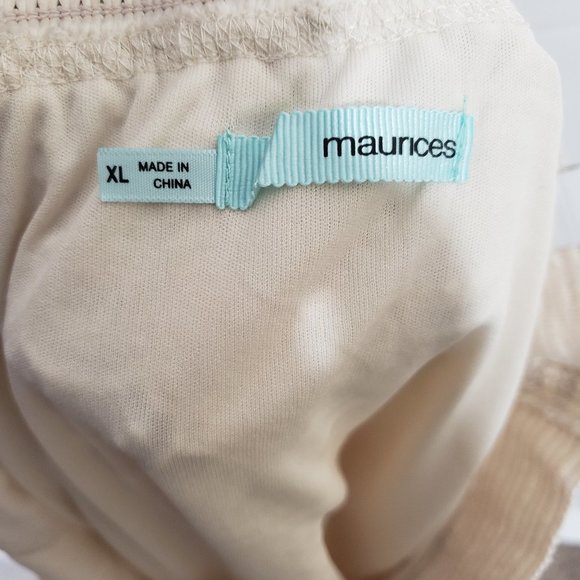 Maurices Cream/Ivory Crochet Pencil Skirt Size XL - Picture 10 of 10